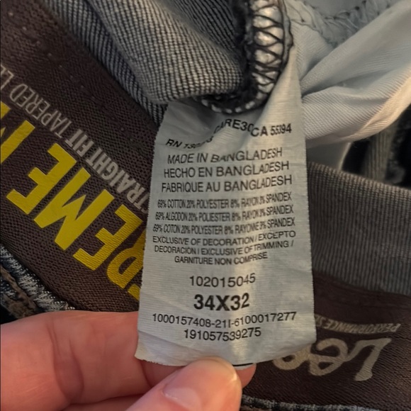 Lee Extreme Motion Tapered Leg Jeans in Blue - Picture 6 of 6